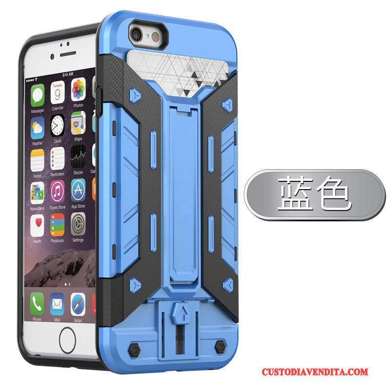 Custodia iPhone 6/6s Creativo Supporto Anti-caduta, Cover iPhone 6/6s Silicone Cartatelefono