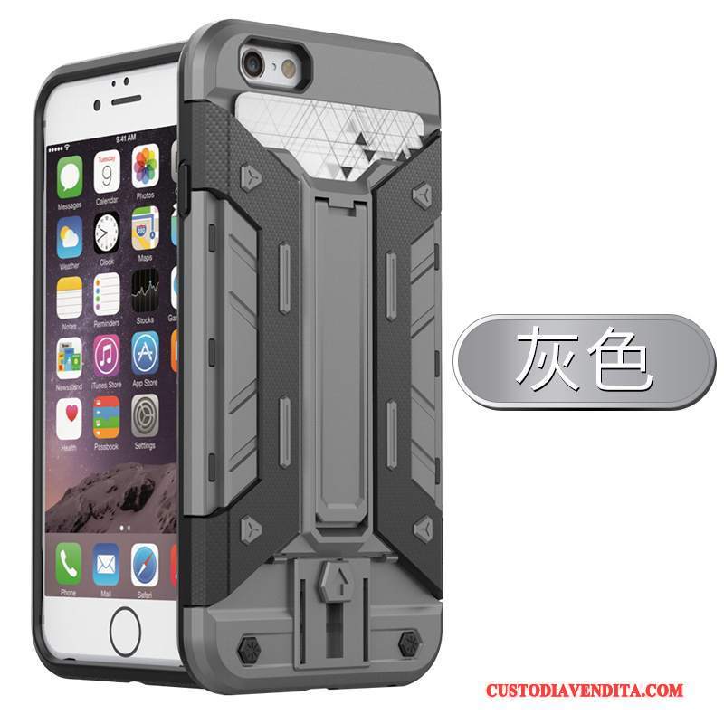 Custodia iPhone 6/6s Creativo Supporto Anti-caduta, Cover iPhone 6/6s Silicone Cartatelefono