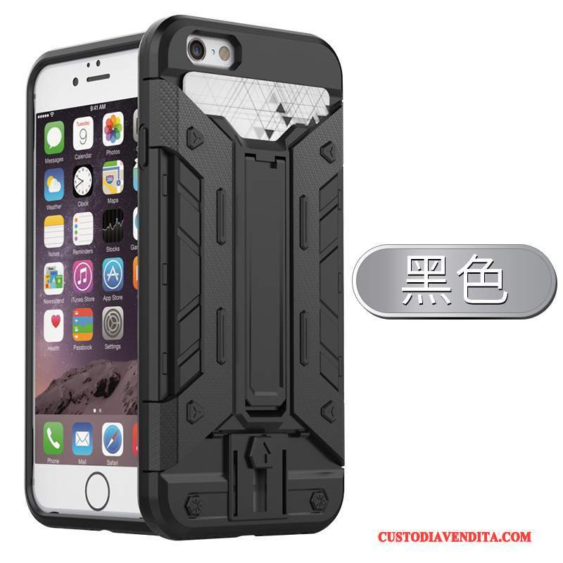 Custodia iPhone 6/6s Creativo Supporto Anti-caduta, Cover iPhone 6/6s Silicone Cartatelefono