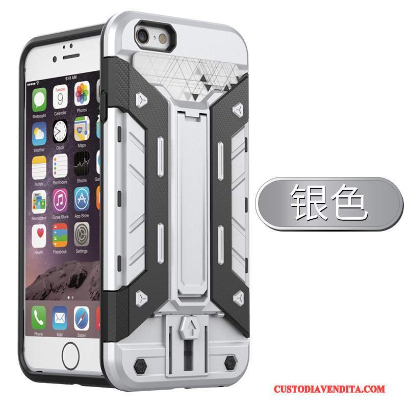 Custodia iPhone 6/6s Creativo Supporto Anti-caduta, Cover iPhone 6/6s Silicone Cartatelefono