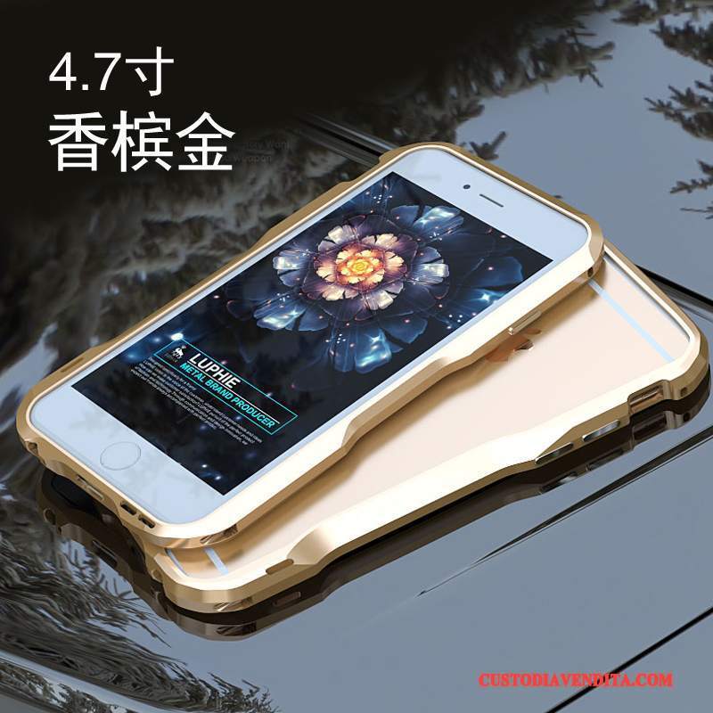 Custodia iPhone 6/6s Creativo Telaio Metallo, Cover iPhone 6/6s Di Personalità Anti-caduta