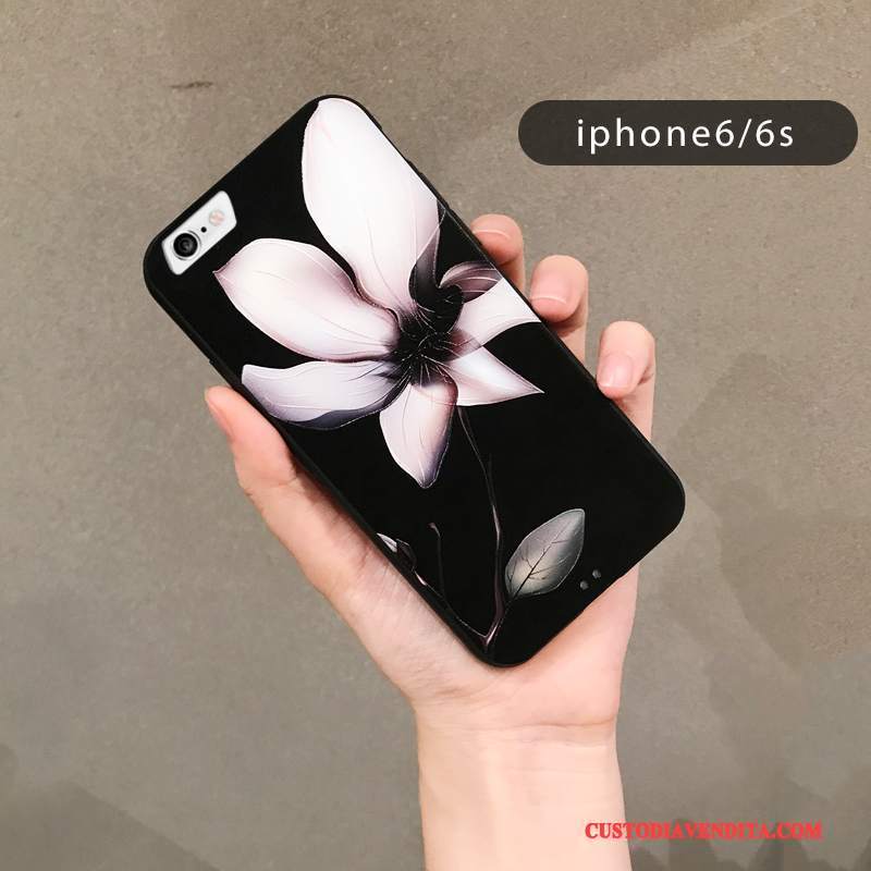 Custodia iPhone 6/6s Creativo Tutto Inclusotelefono, Cover iPhone 6/6s Nero Morbido