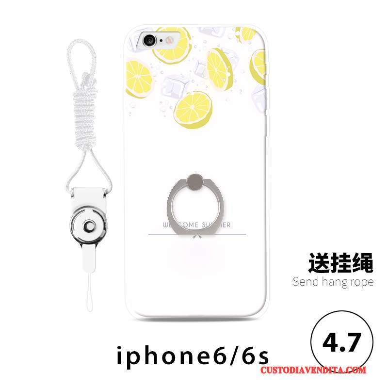 Custodia iPhone 6/6s Goffratura Limone Ornamenti Appesi, Cover iPhone 6/6s Tutto Incluso Piccola