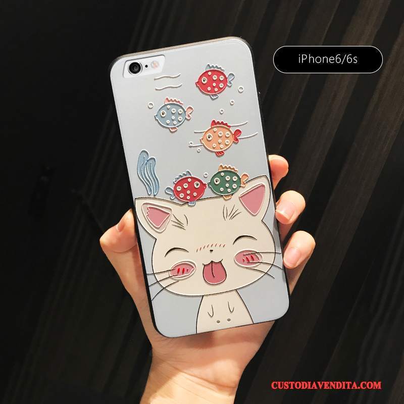 Custodia iPhone 6/6s Goffratura Telefono Tutto Incluso, Cover iPhone 6/6s Creativo Super Carino Di Personalità