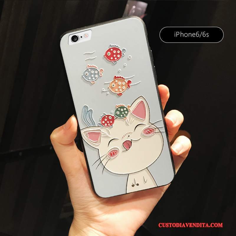 Custodia iPhone 6/6s Goffratura Telefono Tutto Incluso, Cover iPhone 6/6s Creativo Super Carino Di Personalità