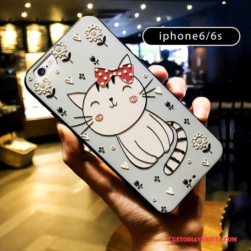 Custodia iPhone 6/6s Goffratura Telefono Tutto Incluso, Cover iPhone 6/6s Creativo Super Carino Di Personalità