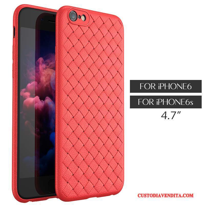 Custodia iPhone 6/6s Pelle Di Personalità Intrecciate, Cover iPhone 6/6s Protezione Tendenza Modello