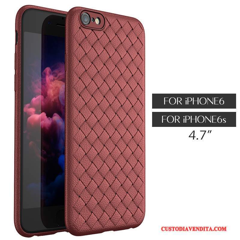 Custodia iPhone 6/6s Pelle Di Personalità Intrecciate, Cover iPhone 6/6s Protezione Tendenza Modello