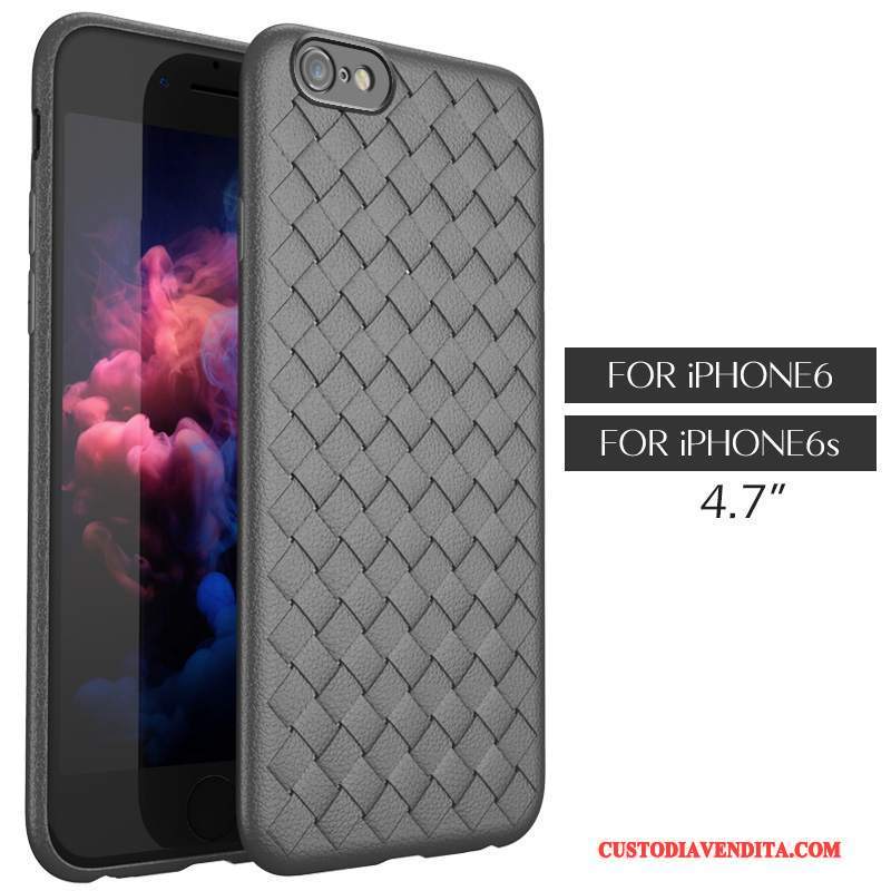 Custodia iPhone 6/6s Pelle Di Personalità Intrecciate, Cover iPhone 6/6s Protezione Tendenza Modello