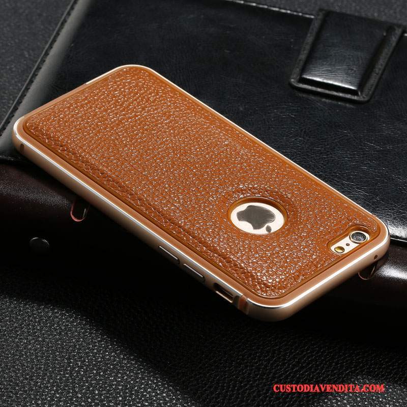 Custodia iPhone 6/6s Pelle Telaiotelefono, Cover iPhone 6/6s Protezione Porpora Nuovo