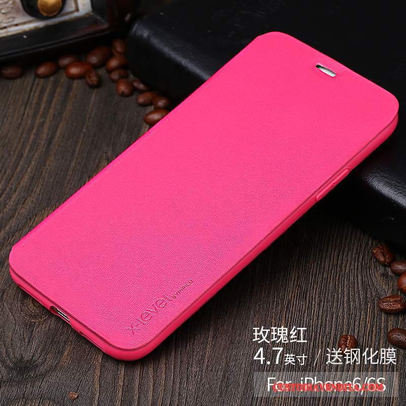 Custodia iPhone 6/6s Pelle Tutto Inclusotelefono, Cover iPhone 6/6s Protezione Anti-caduta Rosa