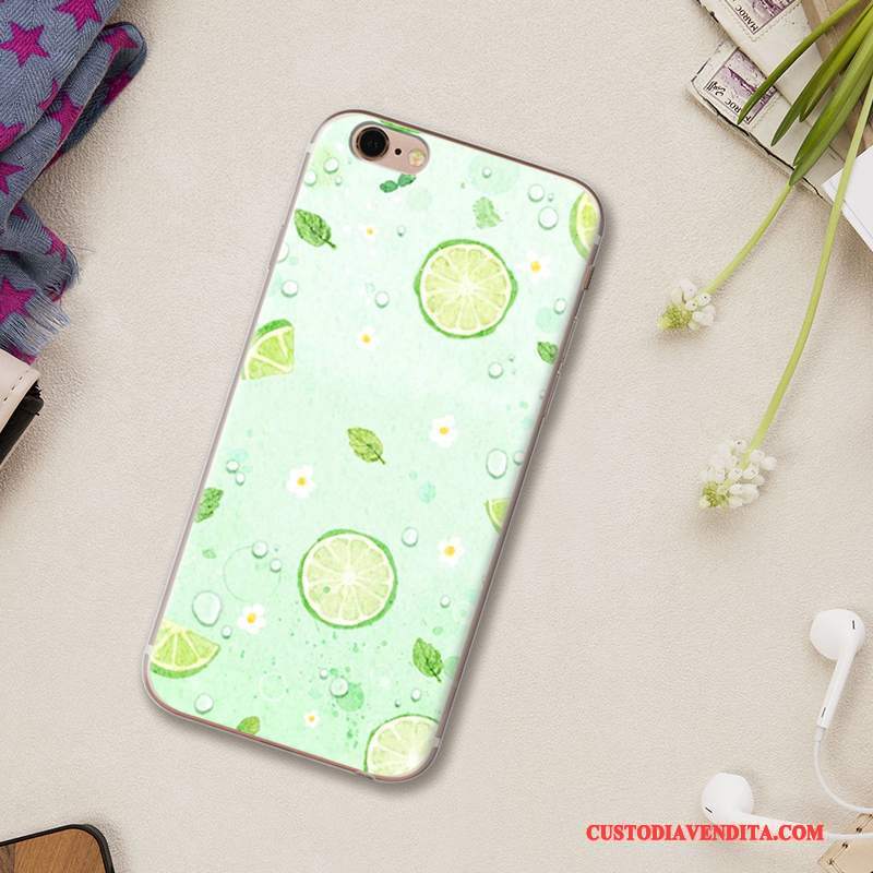 Custodia iPhone 6/6s Plus Cartone Animato Bello Bianco, Cover iPhone 6/6s Plus Silicone Di Personalitàtelefono