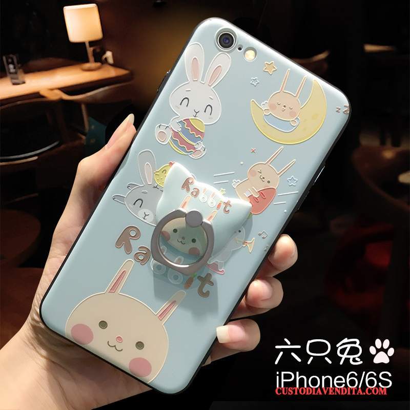 Custodia iPhone 6/6s Plus Cartone Animato Blutelefono, Cover iPhone 6/6s Plus Creativo Amanti Di Personalità