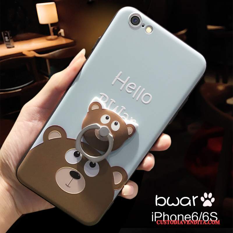 Custodia iPhone 6/6s Plus Cartone Animato Blutelefono, Cover iPhone 6/6s Plus Creativo Amanti Di Personalità