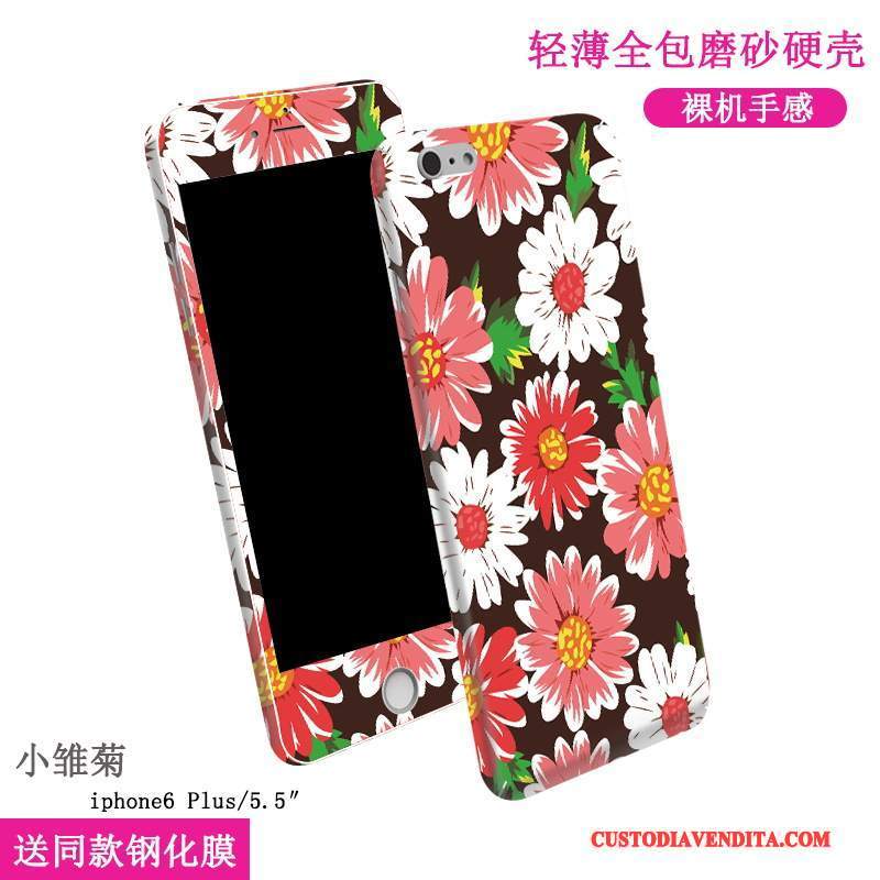 Custodia iPhone 6/6s Plus Cartone Animato Tutto Incluso Anti-caduta, Cover iPhone 6/6s Plus Protezione Telefono Tempra