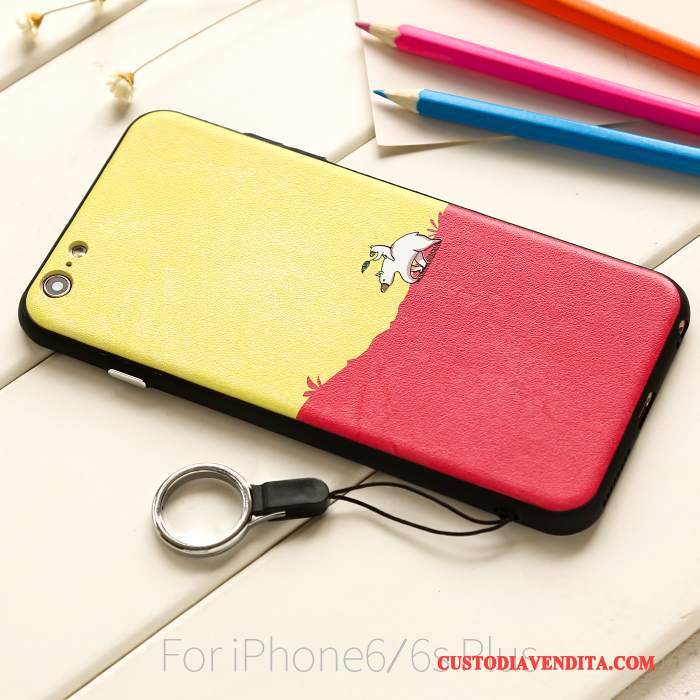 Custodia iPhone 6/6s Plus Colore Colore Ornamenti Appesi, Cover iPhone 6/6s Plus Silicone Nuovo Collo Appeso