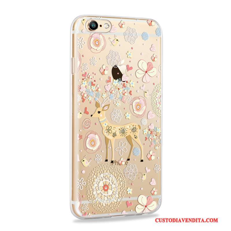 Custodia iPhone 6/6s Plus Colore Telefono Sottili, Cover iPhone 6/6s Plus Silicone Anti-caduta Morbido