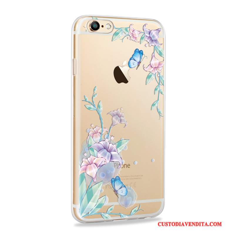 Custodia iPhone 6/6s Plus Colore Telefono Sottili, Cover iPhone 6/6s Plus Silicone Anti-caduta Morbido