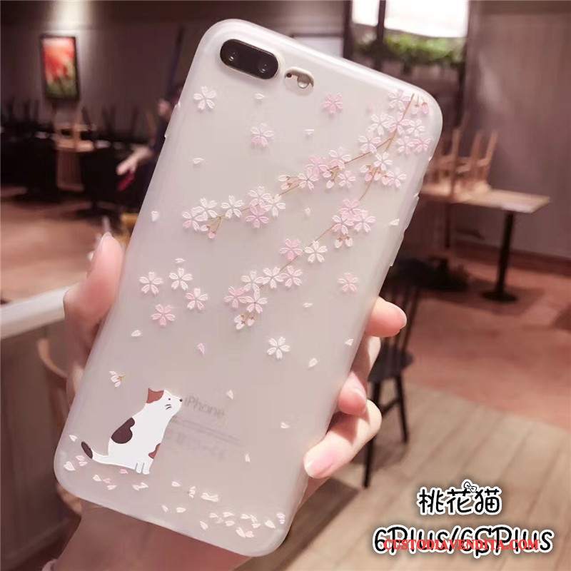 Custodia iPhone 6/6s Plus Creativo Ciliegia Tendenza, Cover iPhone 6/6s Plus Silicone Macchiatitelefono