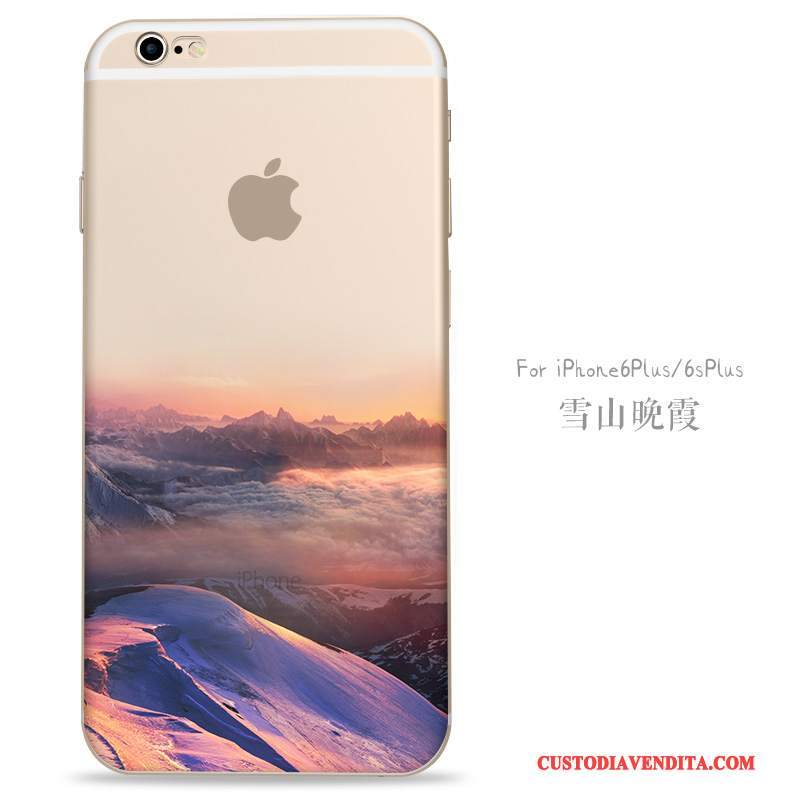 Custodia iPhone 6/6s Plus Creativo Giallo Nuovo, Cover iPhone 6/6s Plus Protezione Telefono Anti-caduta