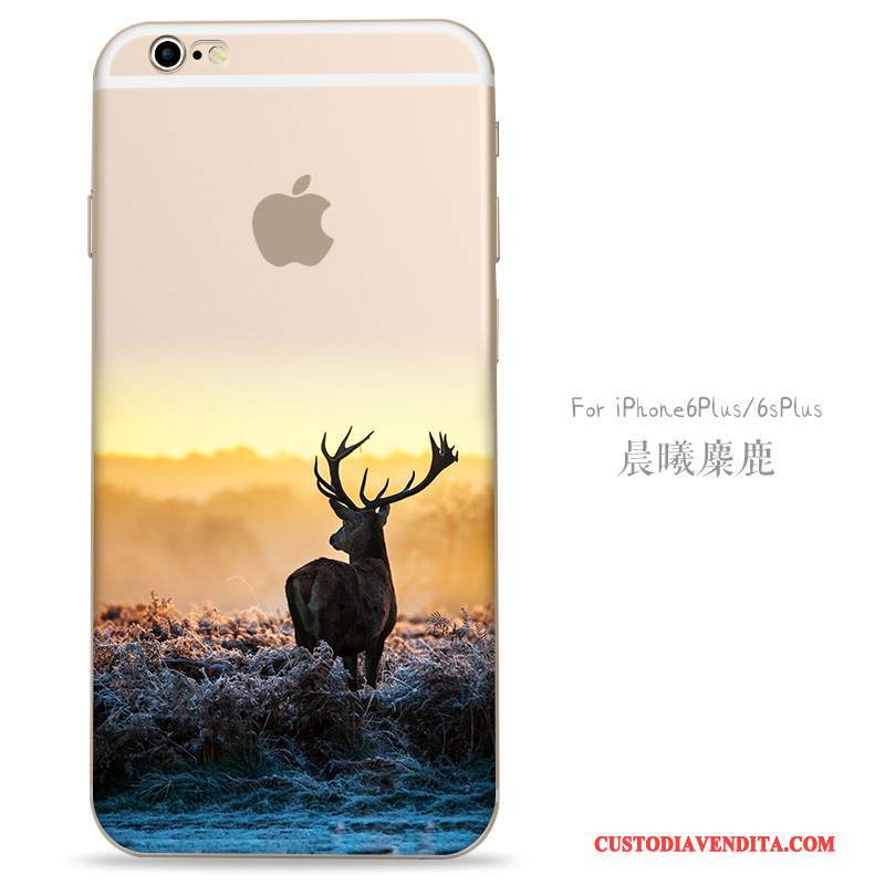 Custodia iPhone 6/6s Plus Creativo Giallo Nuovo, Cover iPhone 6/6s Plus Protezione Telefono Anti-caduta