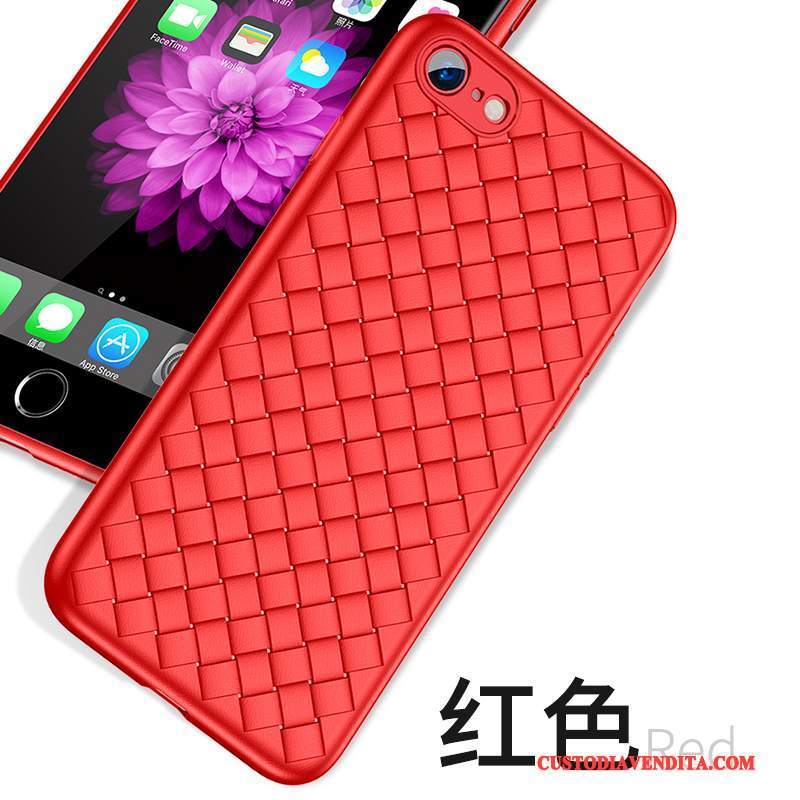 Custodia iPhone 6/6s Plus Creativo Marchio Di Tendenza Pu, Cover iPhone 6/6s Plus Anti-caduta Rosso