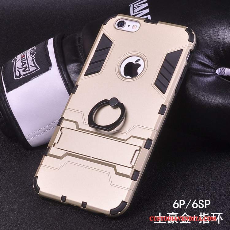 Custodia iPhone 6/6s Plus Creativo Ring Tendenza, Cover iPhone 6/6s Plus Protezione Difficile Supporto