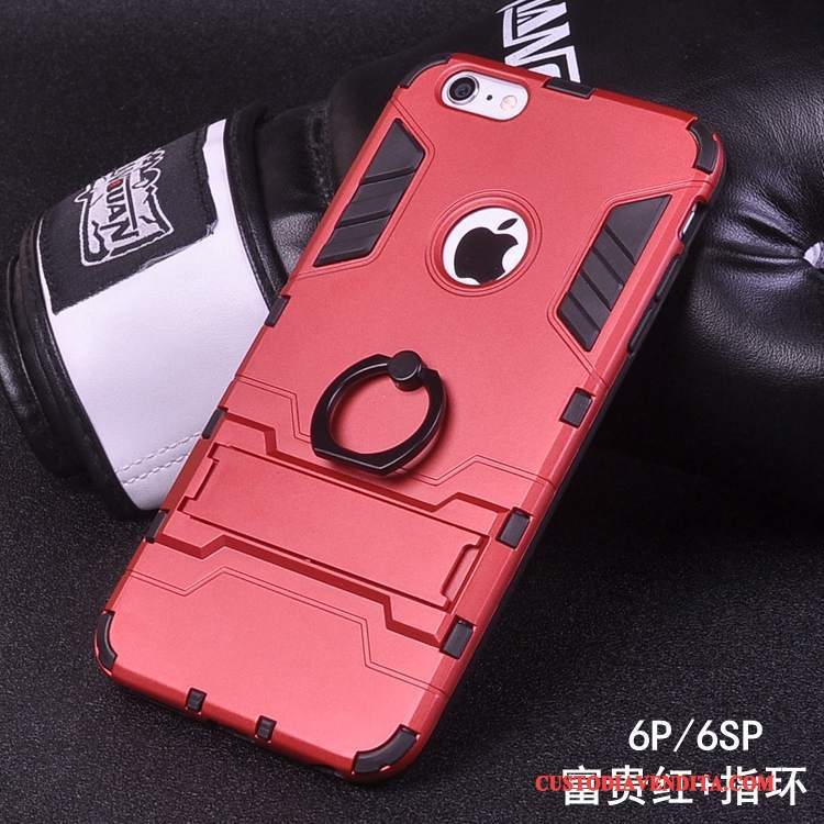 Custodia iPhone 6/6s Plus Creativo Ring Tendenza, Cover iPhone 6/6s Plus Protezione Difficile Supporto