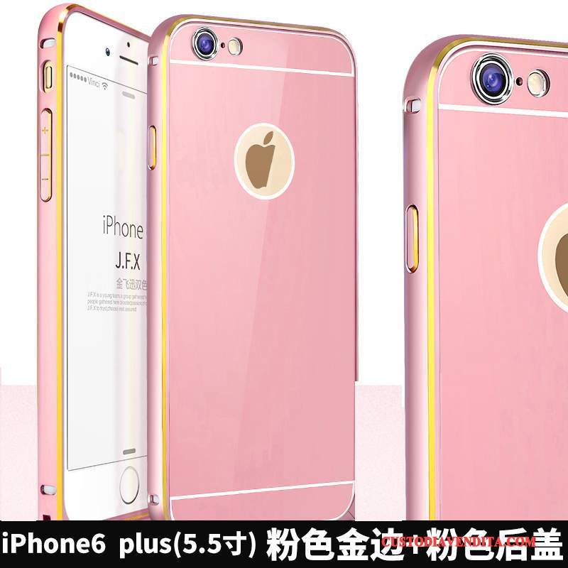 Custodia iPhone 6/6s Plus Lega Telaio, Cover iPhone 6/6s Plus Rosa Tutto Incluso