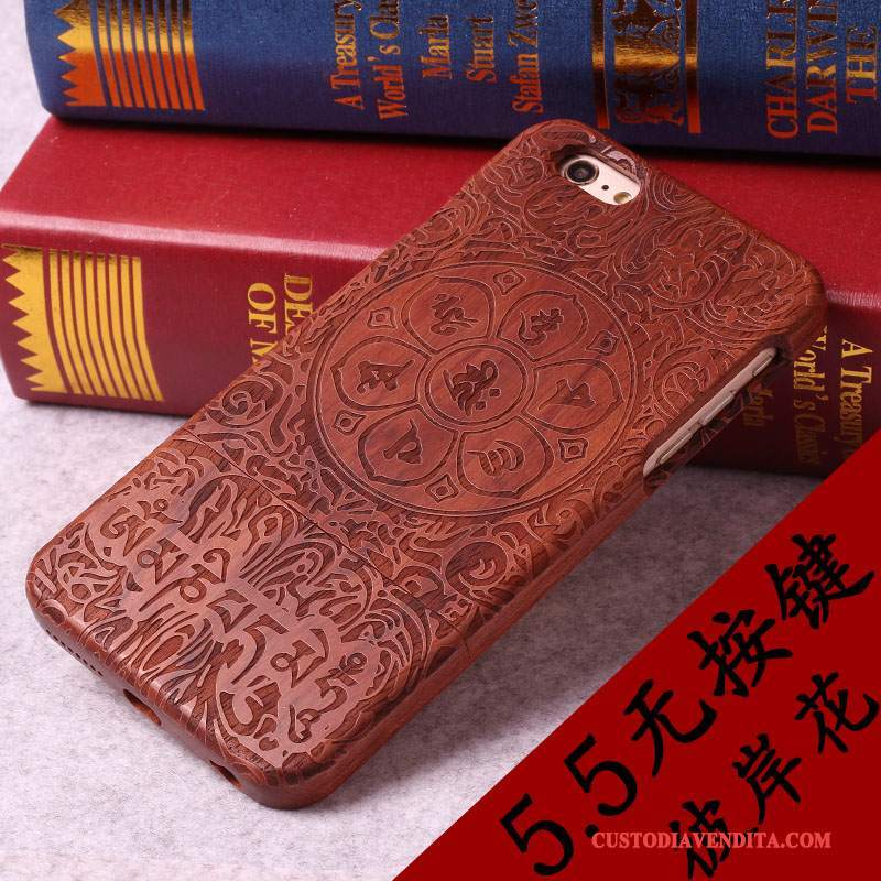 Custodia iPhone 6/6s Plus Legno Massello Di Personalità Lusso, Cover iPhone 6/6s Plus Nuovo Legno