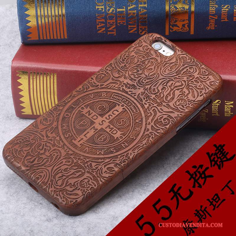 Custodia iPhone 6/6s Plus Legno Massello Di Personalità Lusso, Cover iPhone 6/6s Plus Nuovo Legno