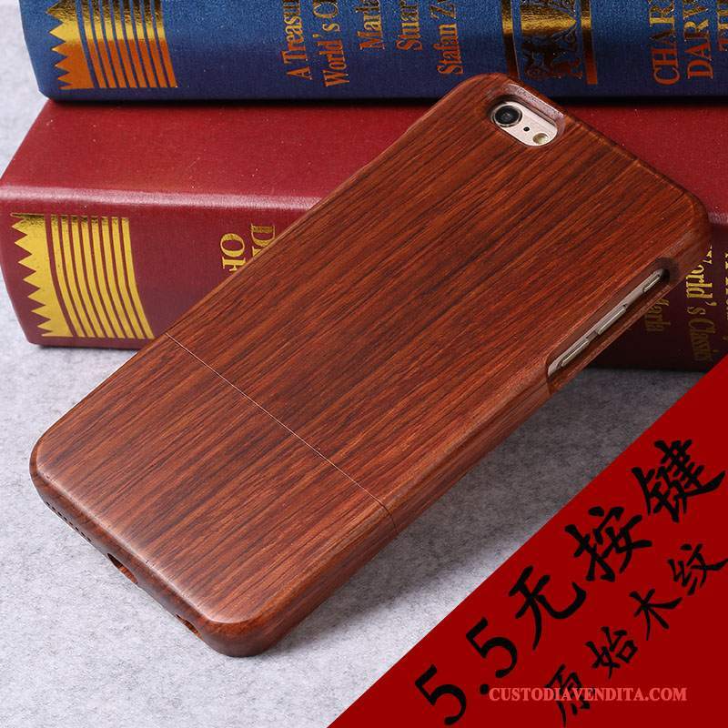 Custodia iPhone 6/6s Plus Legno Massello Di Personalità Lusso, Cover iPhone 6/6s Plus Nuovo Legno