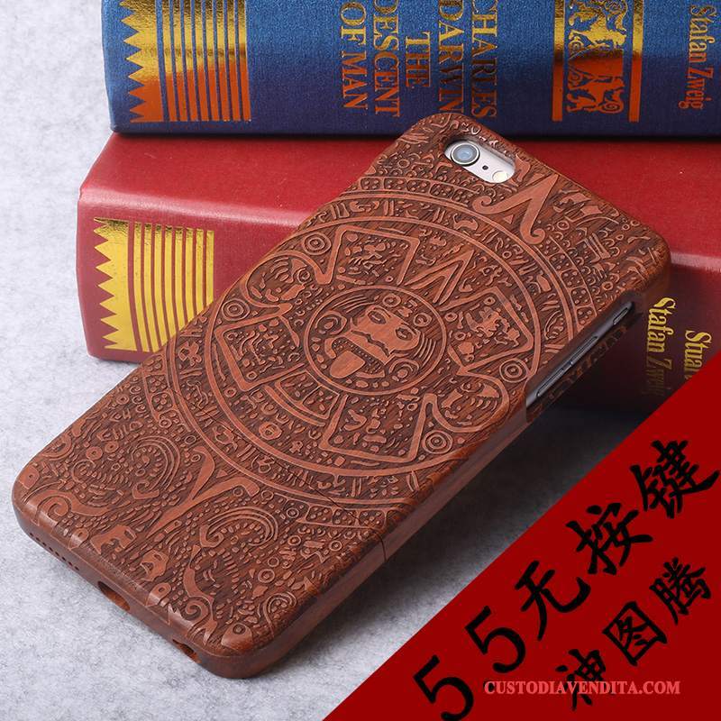 Custodia iPhone 6/6s Plus Legno Massello Di Personalità Lusso, Cover iPhone 6/6s Plus Nuovo Legno