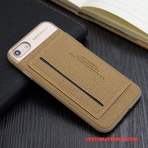 Custodia iPhone 6/6s Plus Pelle Anti-caduta Affari, Cover iPhone 6/6s Plus Protezione Rossotelefono