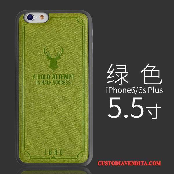 Custodia iPhone 6/6s Plus Pelle Europa Morbido, Cover iPhone 6/6s Plus Colore Tendenza Qualità