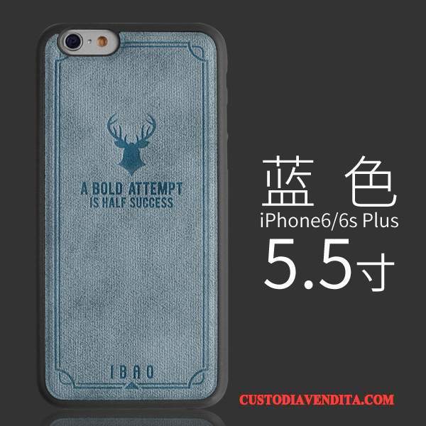 Custodia iPhone 6/6s Plus Pelle Europa Morbido, Cover iPhone 6/6s Plus Colore Tendenza Qualità