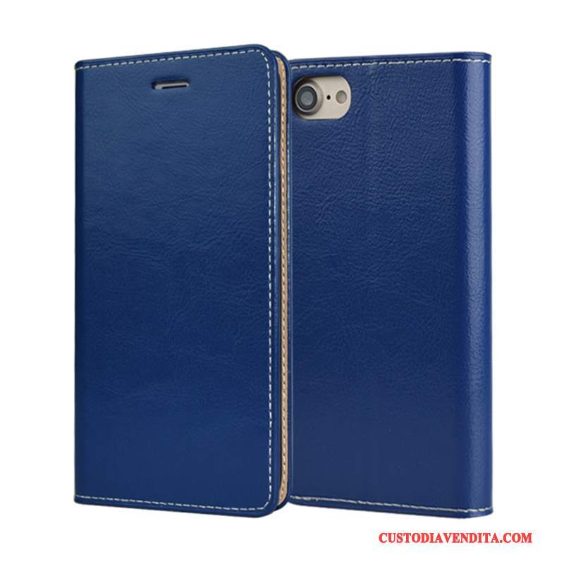 Custodia iPhone 6/6s Plus Pelle Qualità Arancione, Cover iPhone 6/6s Plus Protezione Anti-caduta Affari