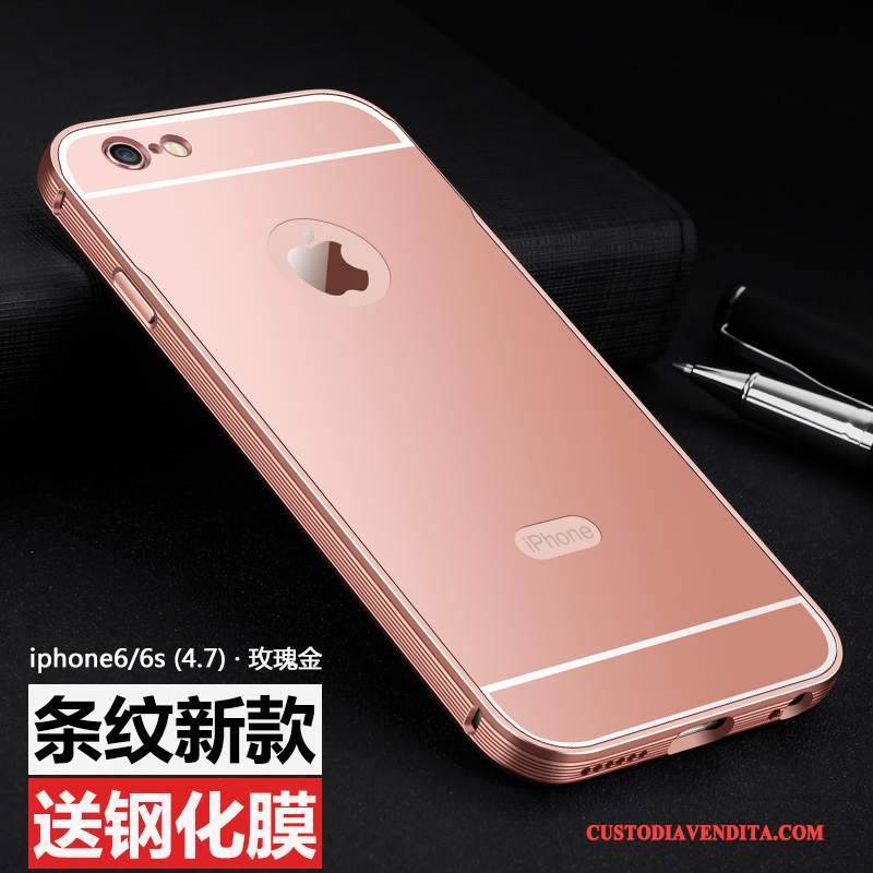 Custodia iPhone 6/6s Plus Protezione Metallo Nuovo, Cover iPhone 6/6s Plus Telefono Anti-caduta