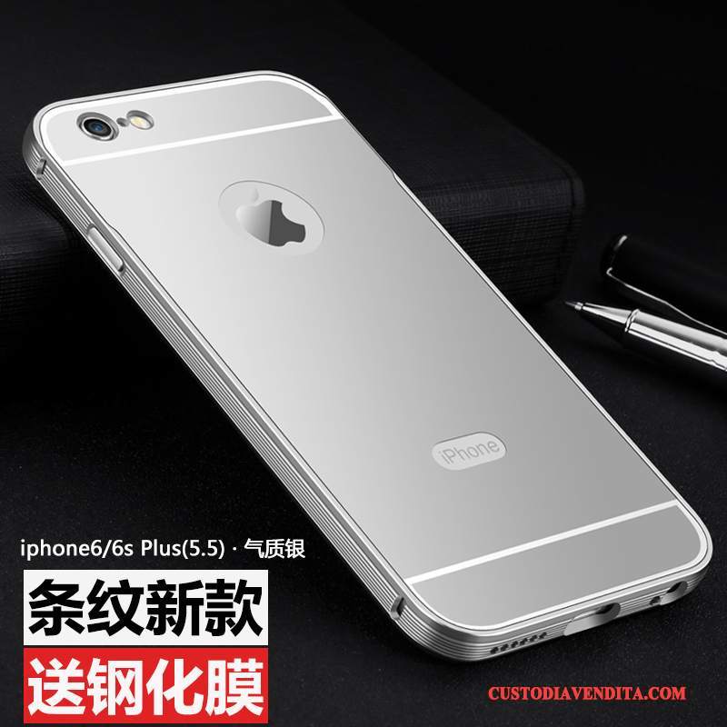 Custodia iPhone 6/6s Plus Protezione Metallo Nuovo, Cover iPhone 6/6s Plus Telefono Anti-caduta