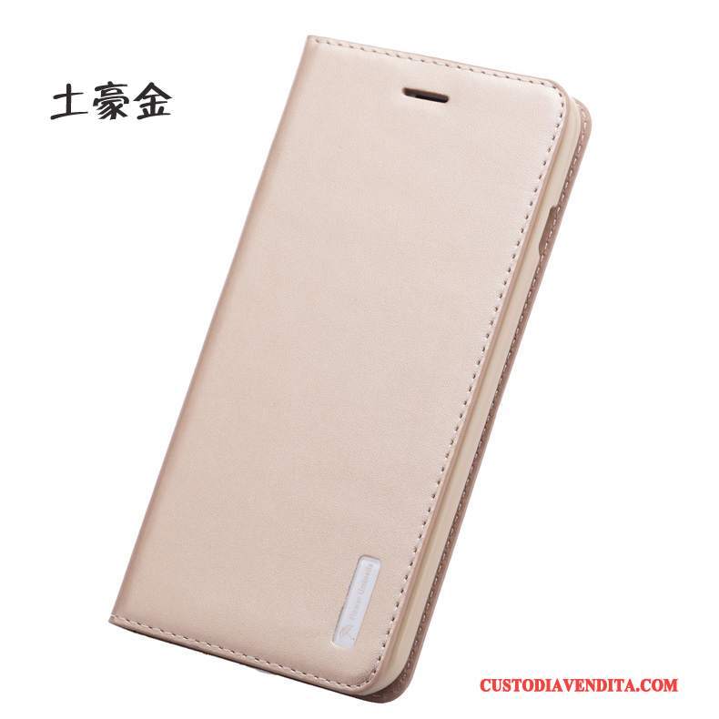 Custodia iPhone 6/6s Plus Protezione Tutto Incluso Oro, Cover iPhone 6/6s Plus Pelle Affari Anti-caduta