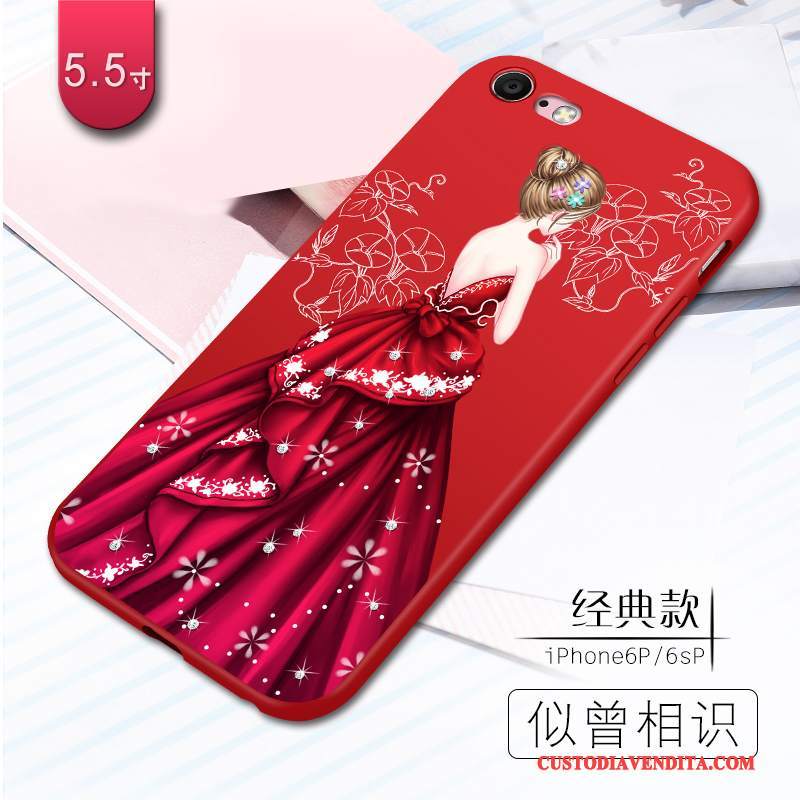 Custodia iPhone 6/6s Plus Silicone Macchiati Morbido, Cover iPhone 6/6s Plus Telefono Tutto Incluso