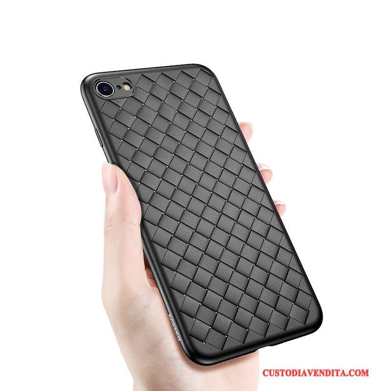 Custodia iPhone 6/6s Plus Silicone Morbidotelefono, Cover iPhone 6/6s Plus Intrecciate Anti-caduta