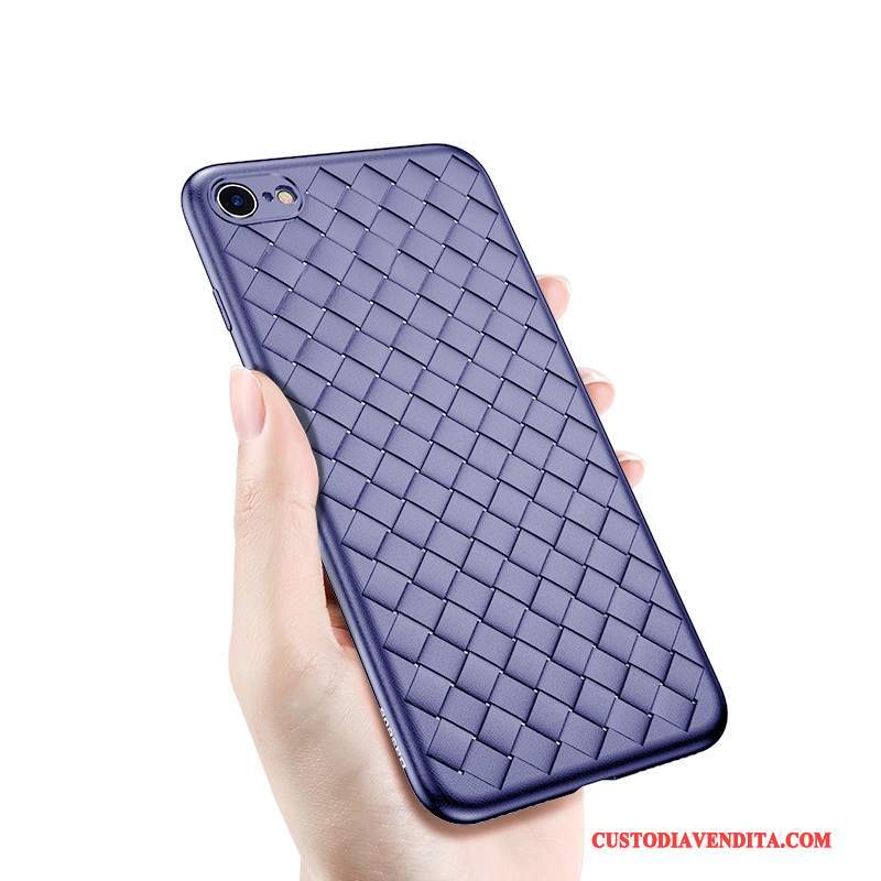 Custodia iPhone 6/6s Plus Silicone Morbidotelefono, Cover iPhone 6/6s Plus Intrecciate Anti-caduta