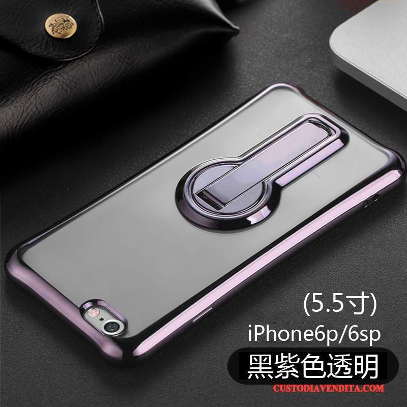 Custodia iPhone 6/6s Plus Silicone Nuovo Supporto, Cover iPhone 6/6s Plus Rosa Anti-caduta