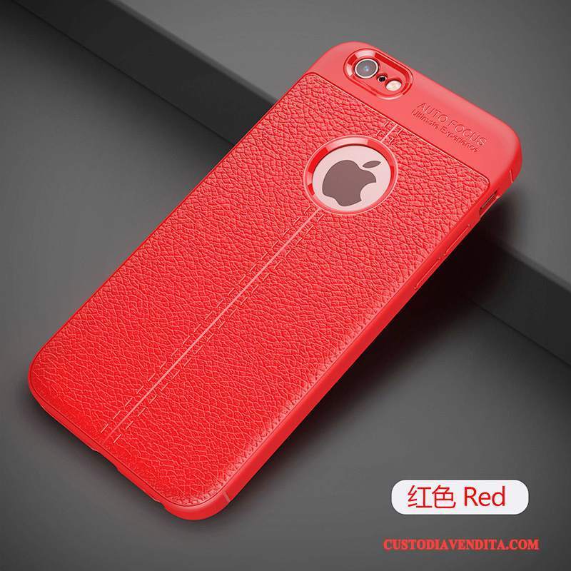 Custodia iPhone 6/6s Plus Silicone Rossotelefono, Cover iPhone 6/6s Plus Protezione Tendenza Anti-caduta