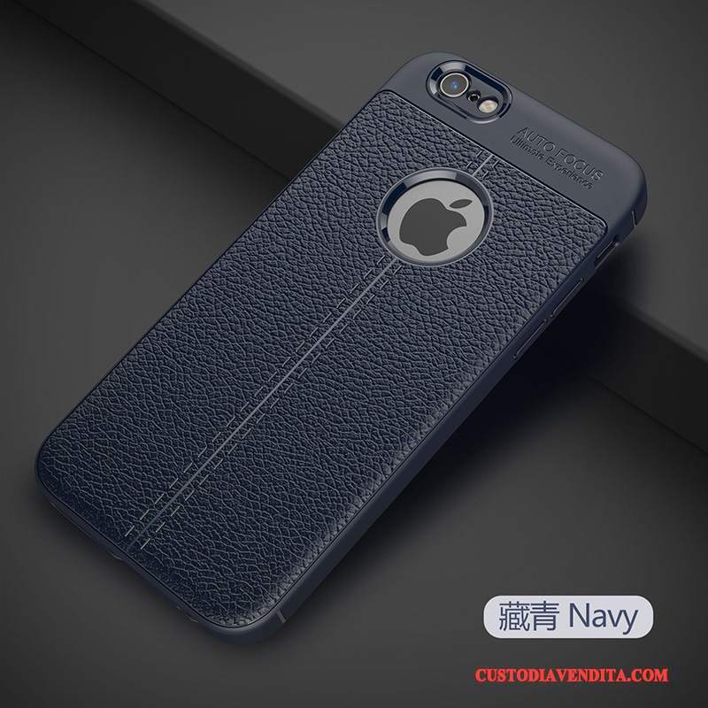 Custodia iPhone 6/6s Plus Silicone Rossotelefono, Cover iPhone 6/6s Plus Protezione Tendenza Anti-caduta