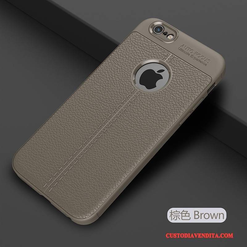 Custodia iPhone 6/6s Plus Silicone Rossotelefono, Cover iPhone 6/6s Plus Protezione Tendenza Anti-caduta