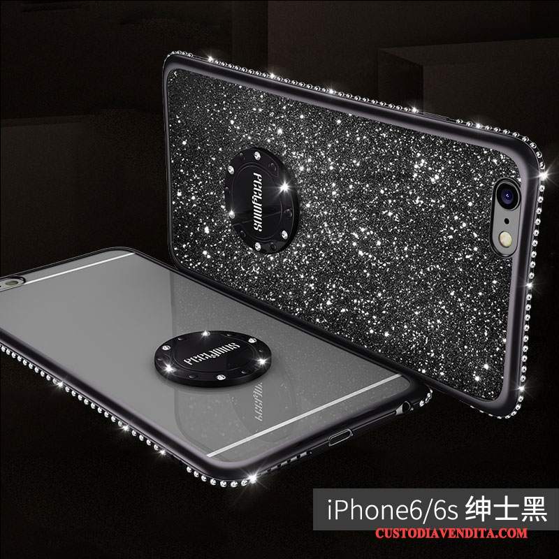 Custodia iPhone 6/6s Plus Strass Anti-caduta Lusso, Cover iPhone 6/6s Plus Silicone Tendenzatelefono