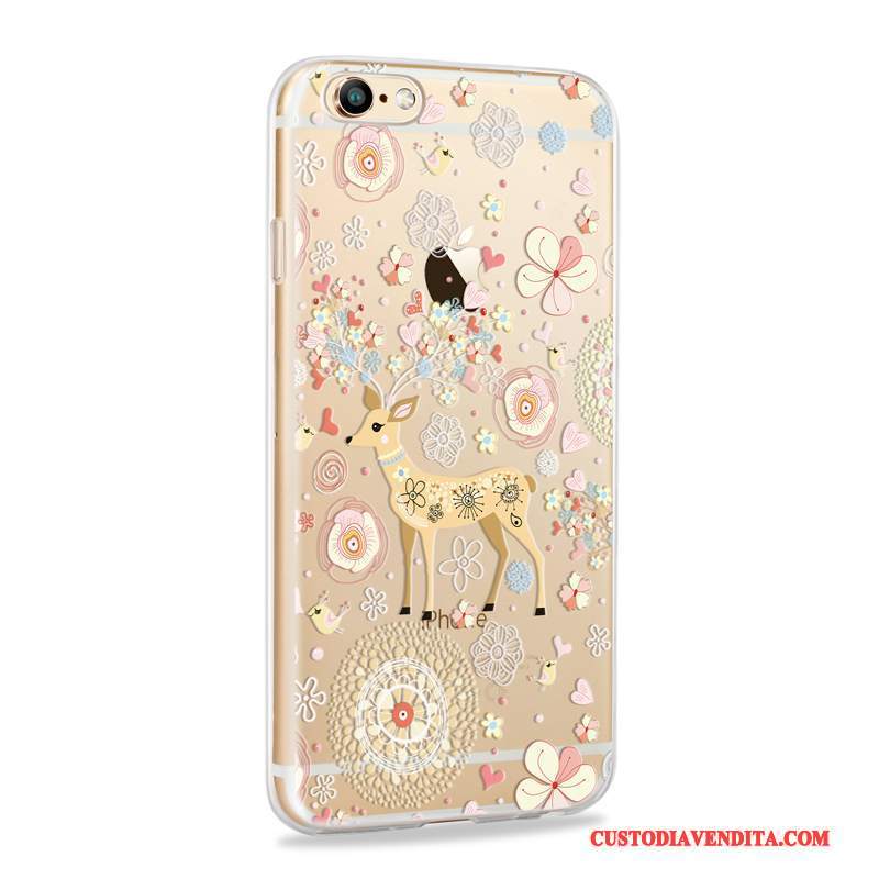 Custodia iPhone 6/6s Silicone Anti-caduta Sottili, Cover iPhone 6/6s Tutto Incluso Morbido