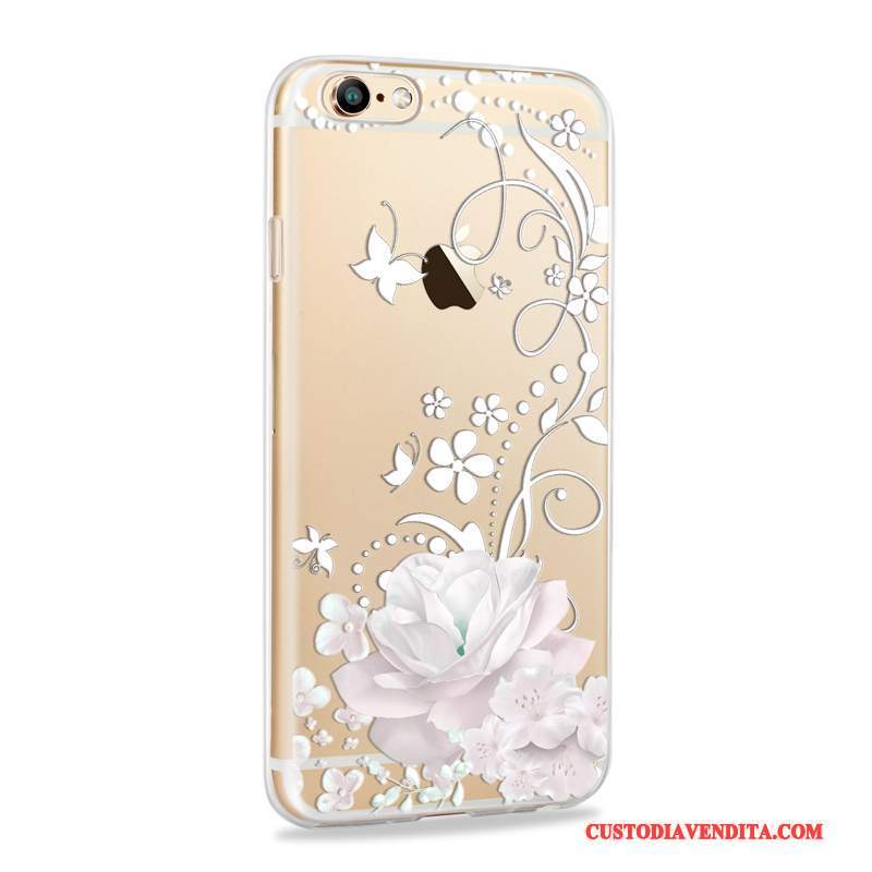 Custodia iPhone 6/6s Silicone Anti-caduta Sottili, Cover iPhone 6/6s Tutto Incluso Morbido